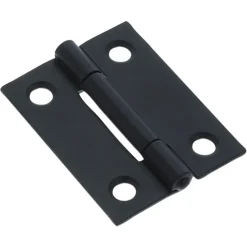 HANDSON Scharnier met vaste pen 50x39 mm zwart - 2 stuks