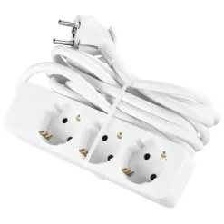 Handson Stekkerdoos 3-voudig Wit 3 Meter