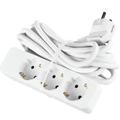 Handson Stekkerdoos 3-voudig Wit 5 Meter
