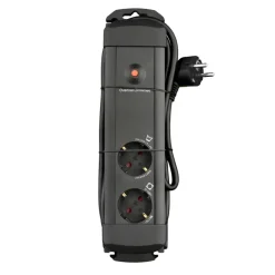 Handson Stekkerdoos 2-voudig Zwart 1,5 Meter Wasmachine / Droger