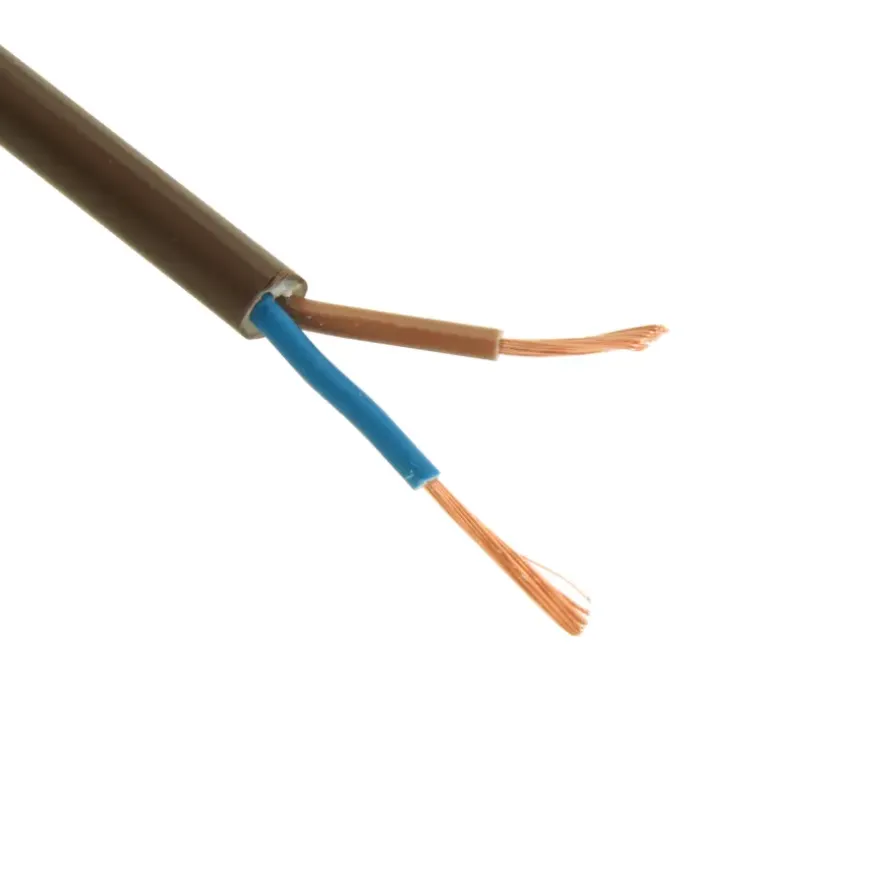 HANDSON Stroomkabel 2x0,75mm² 5 meter Brons