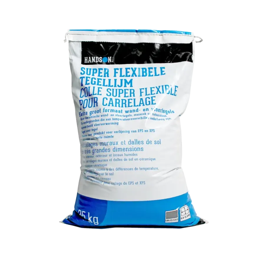 Handson super flexibele tegellijm grijs 25 kg