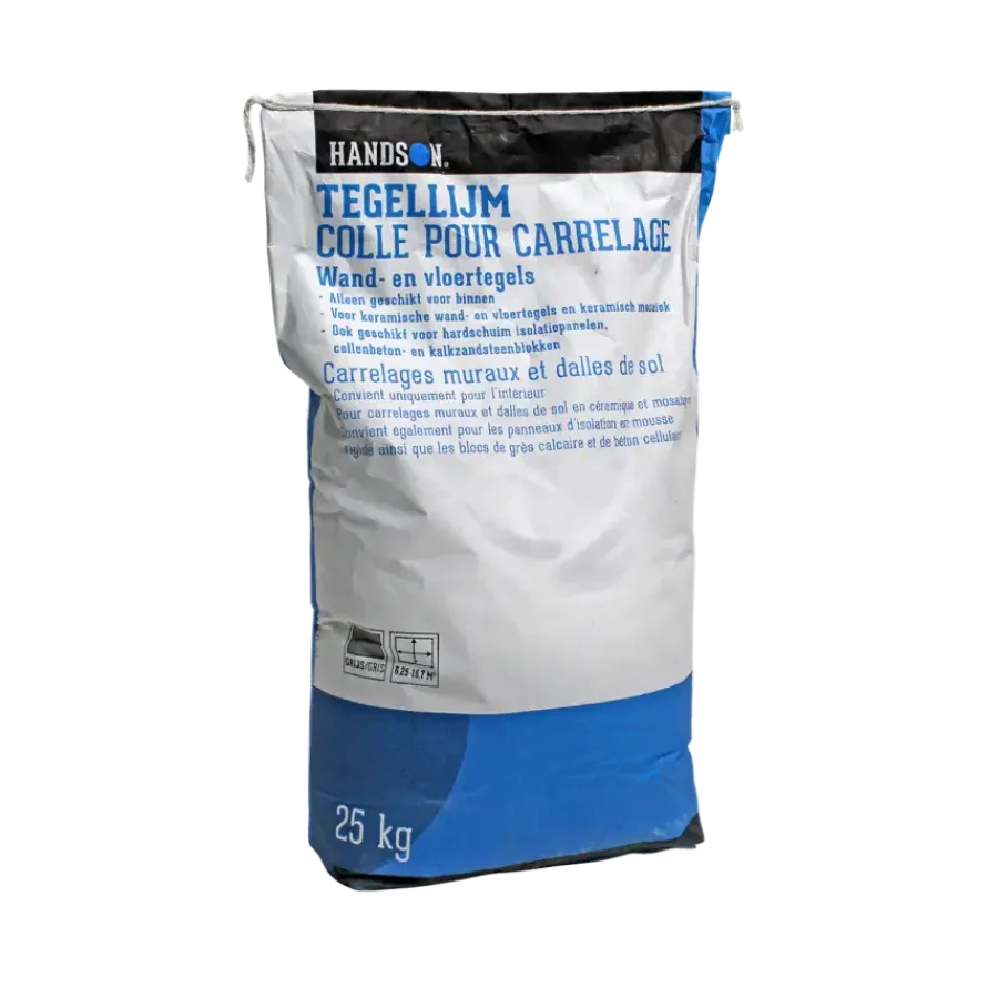 Handson tegellijm grijs 25 kg