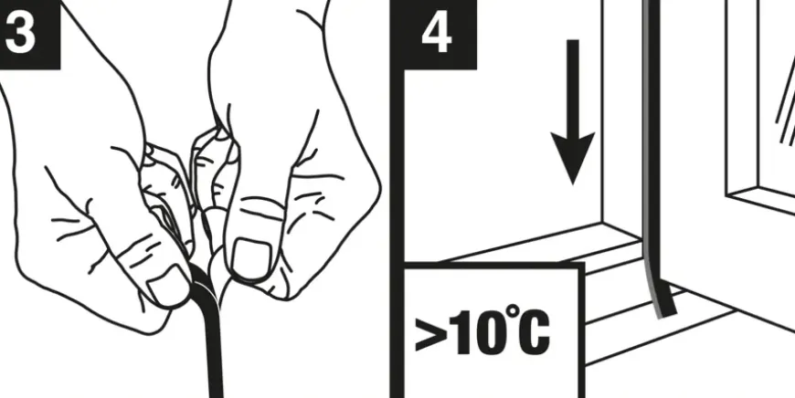Handson tochtband universeel PVC wit 3 meter 2 stuks