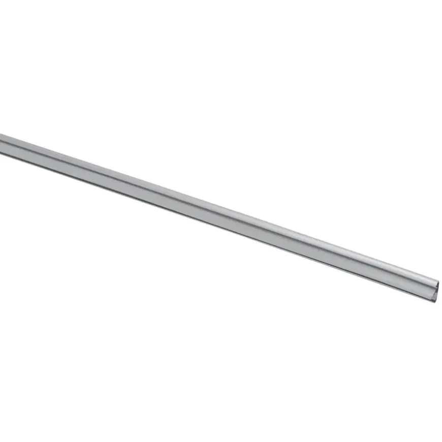 Handson tochtstrip inbouw met flens 210 cm aluminium