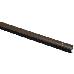 Handson tochtstrip kunststof 93 cm met borstel bruin