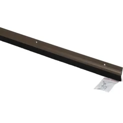 Handson tochtstrip kunststof 93 cm met borstel bruin