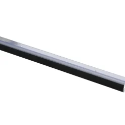 Handson tochtstrip transparant kunststof 93 cm met zwarte borstel