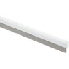 Handson tochtstrip wit aluminium 93 cm met grijze borstel