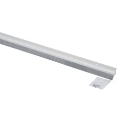 Handson tochtstrip wit kunststof 93 cm met grijze borstel