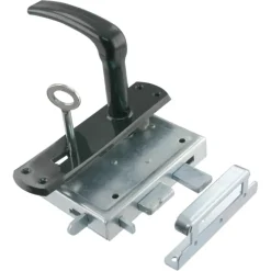 STARX HANDSON Tuinpoortsluiting poortslot met kruk gegalvaniseerd 100x115 mm