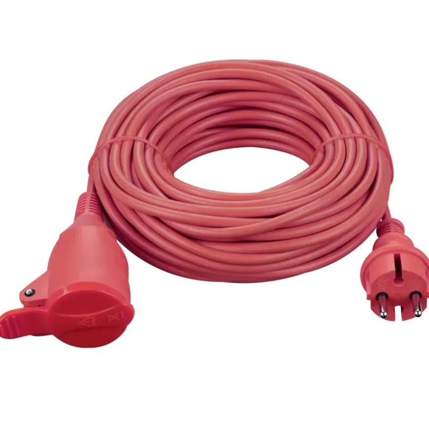 Handson Verlengsnoer Rood 2x1,5mm 20 Meter