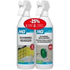 HG schimmelreiniger & schimmelbeschermer 2x 500 ml