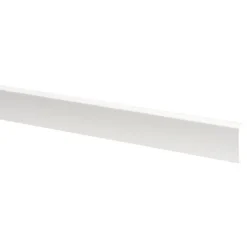 Hockeystickprofiel kunststof wit 8x21 mm lengte 260 cm