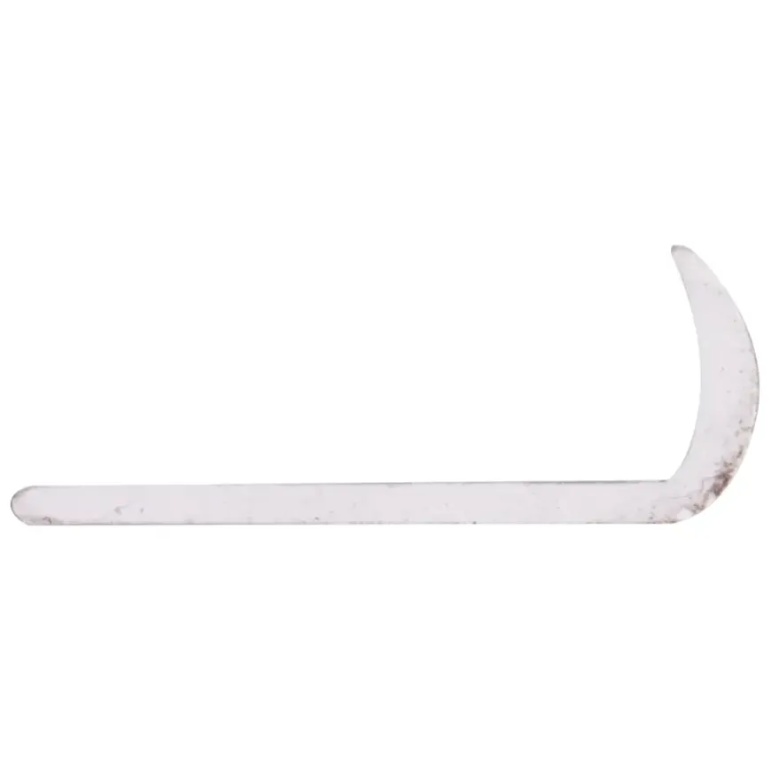Hockeystickprofiel kunststof wit 8x21 mm lengte 260 cm