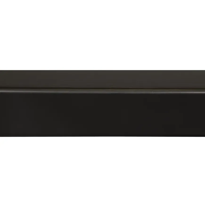 Hoeklat grenen gelakt zwart 34x34mm 270cm