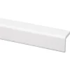 Hoeklat grenen wit gelakt 27x27mm 270cm