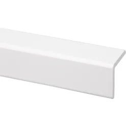 Hoeklat grenen wit gelakt 34x34mm 270cm