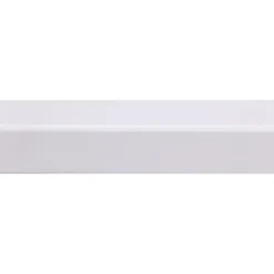 Hoeklat zelfklevend MDF wit folie 33x33 mm 260 cm