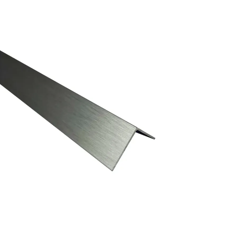 Geen Hoekprofiel aluminium titanium 10x10x1x2600mm