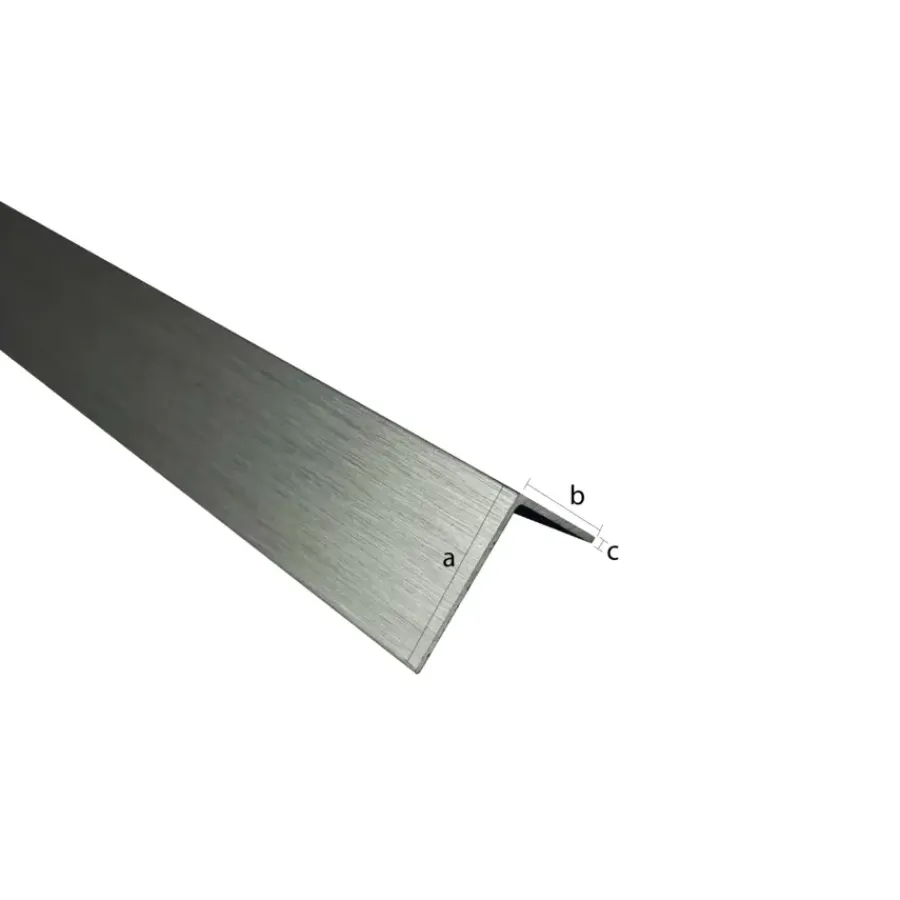 Geen Hoekprofiel aluminium titanium 25x25x1x1000mm