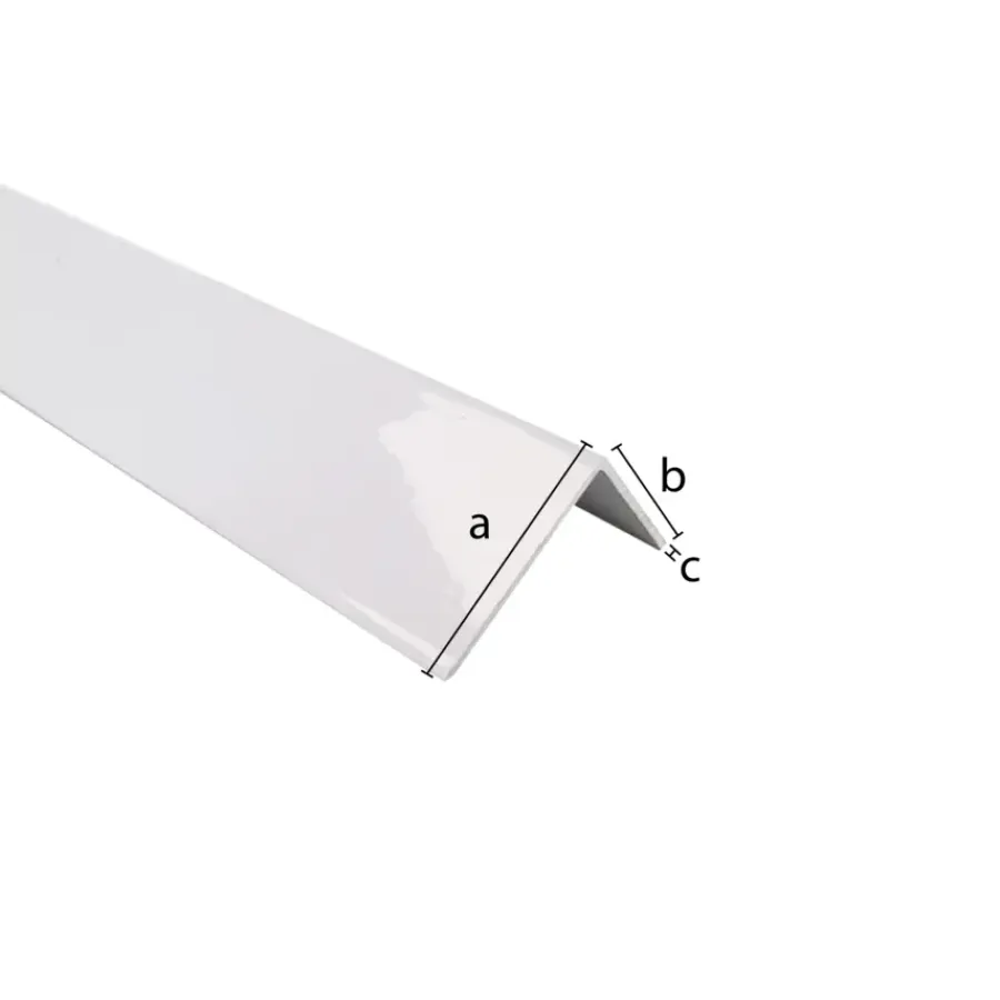 Geen Hoekprofiel aluminium wit 25x25x1x1000mm