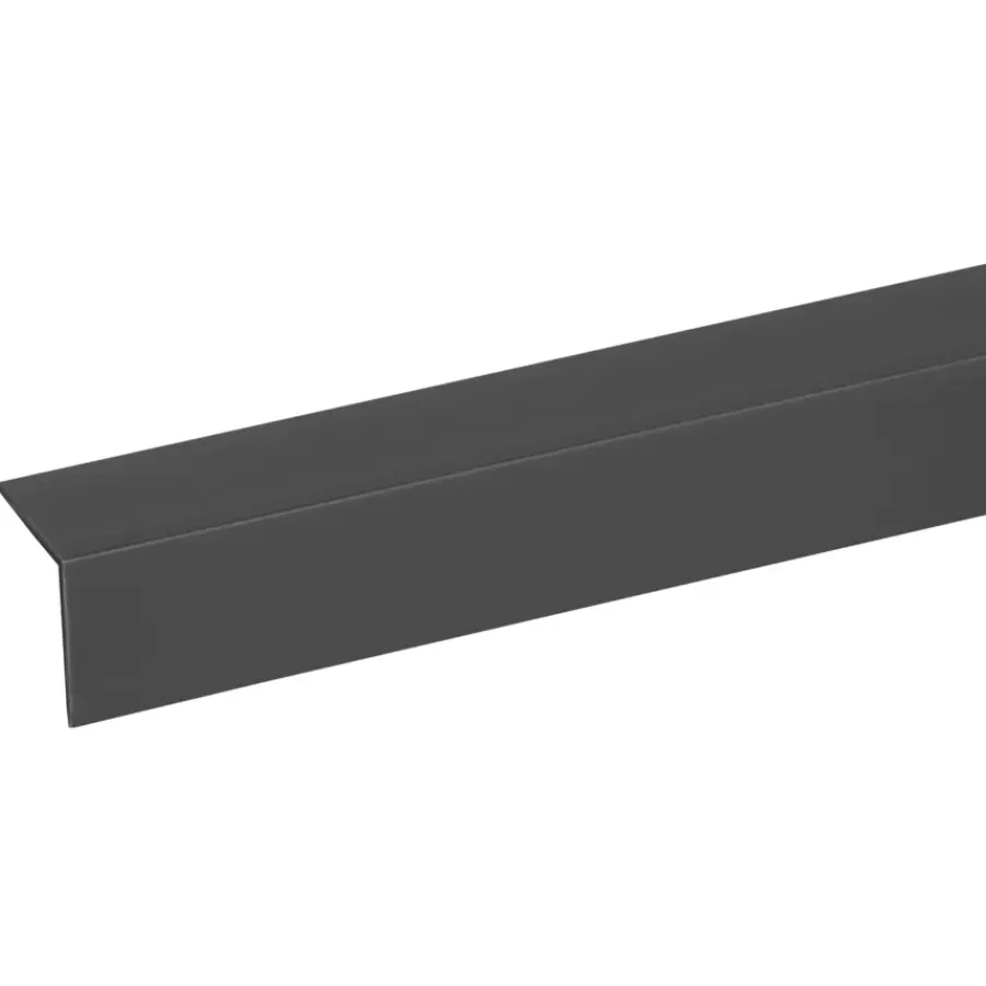 Geen Hoekprofiel antraciet 20x20mm 260cm zelfklevend