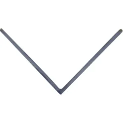 Geen Hoekprofiel antraciet 20x20mm 260cm zelfklevend