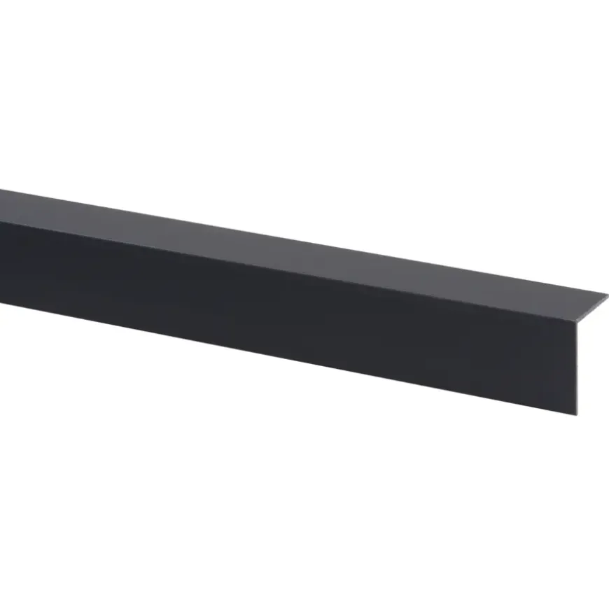 Hoekprofiel kunststof antraciet 30x30 mm 260 cm