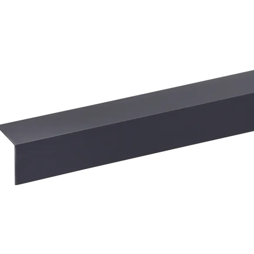 Hoekprofiel kunststof antraciet 30x30 mm 260 cm