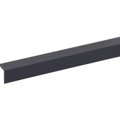 Hoekprofiel kunststof antraciet 20x20 mm 260 cm