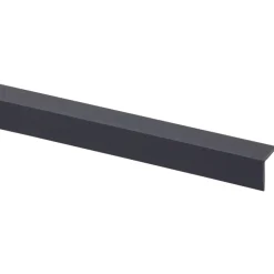 Hoekprofiel kunststof antraciet 20x20 mm 260 cm