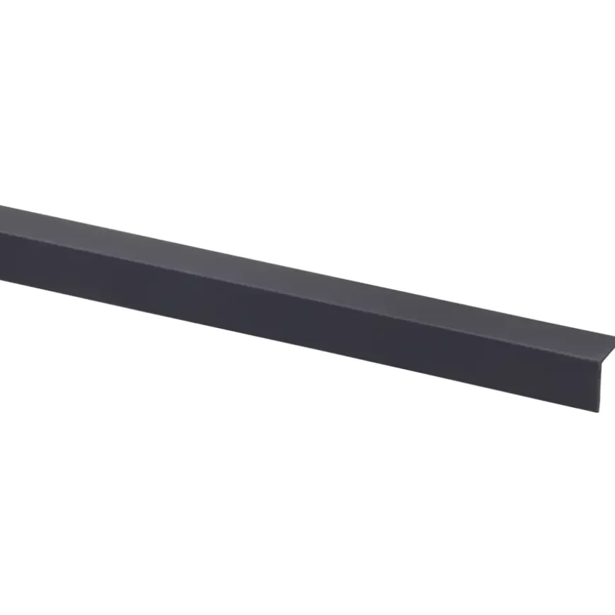Hoekprofiel kunststof antraciet 15x15 mm 260 cm