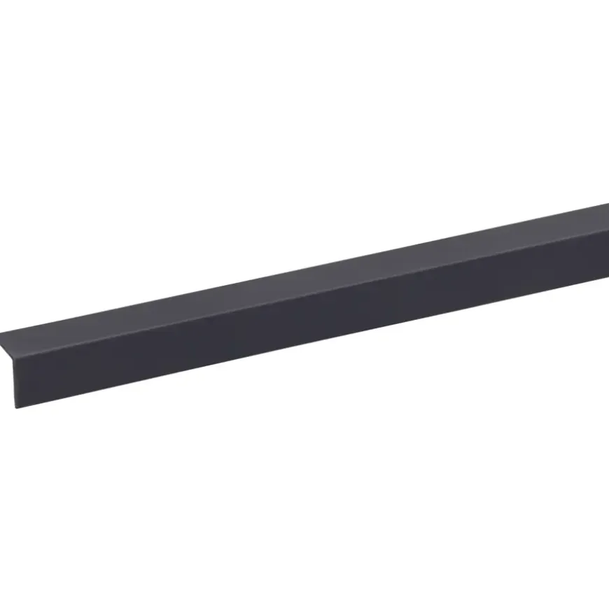 Hoekprofiel kunststof antraciet 15x15 mm 260 cm