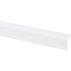 Hoekprofiel kunststof wit 25x25 mm 260 cm