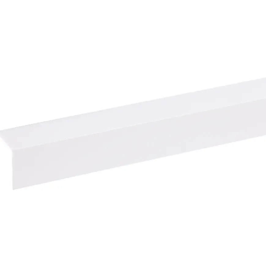 Hoekprofiel kunststof wit 25x25 mm 260 cm