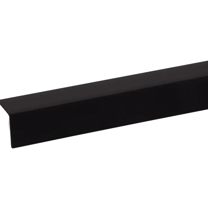 Hoekprofiel kunststof zwart 20x20 mm 260 cm