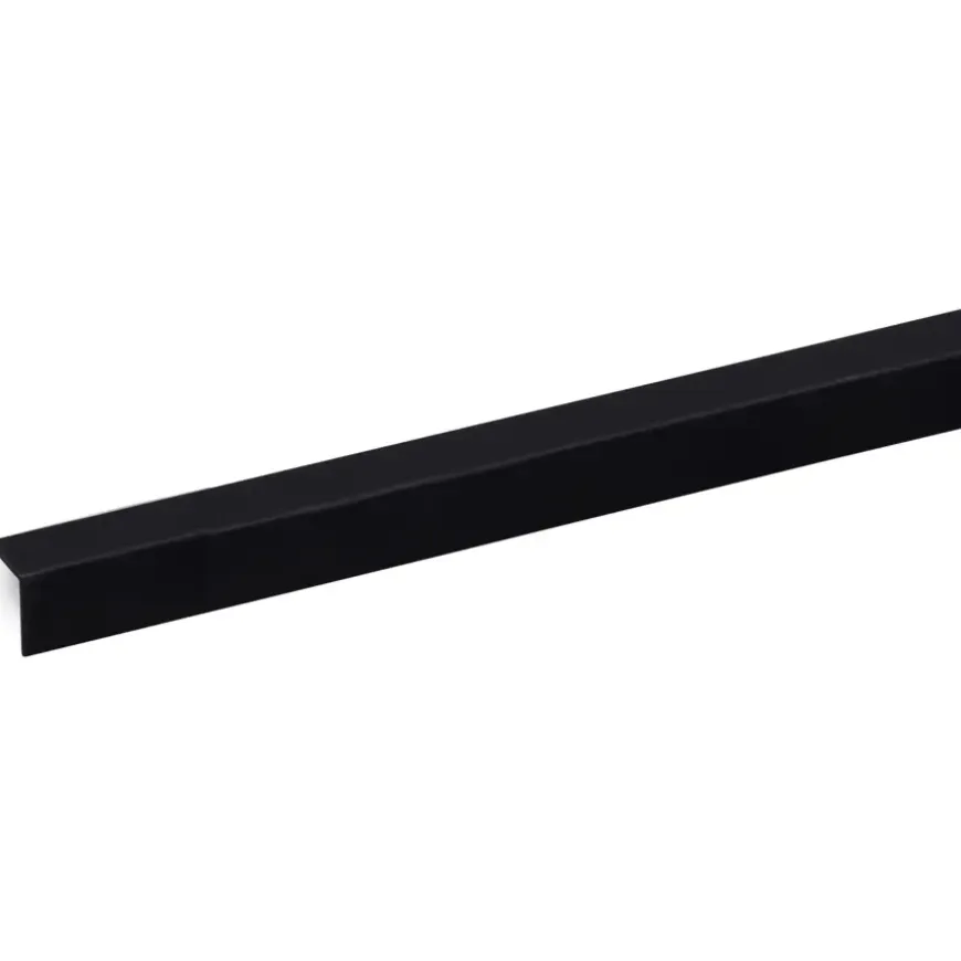 Hoekprofiel kunststof zwart 15x15 mm 260 cm