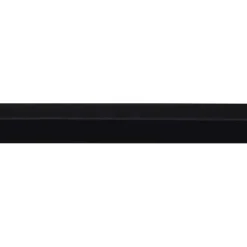 Hoekprofiel kunststof zwart 15x15 mm 260 cm