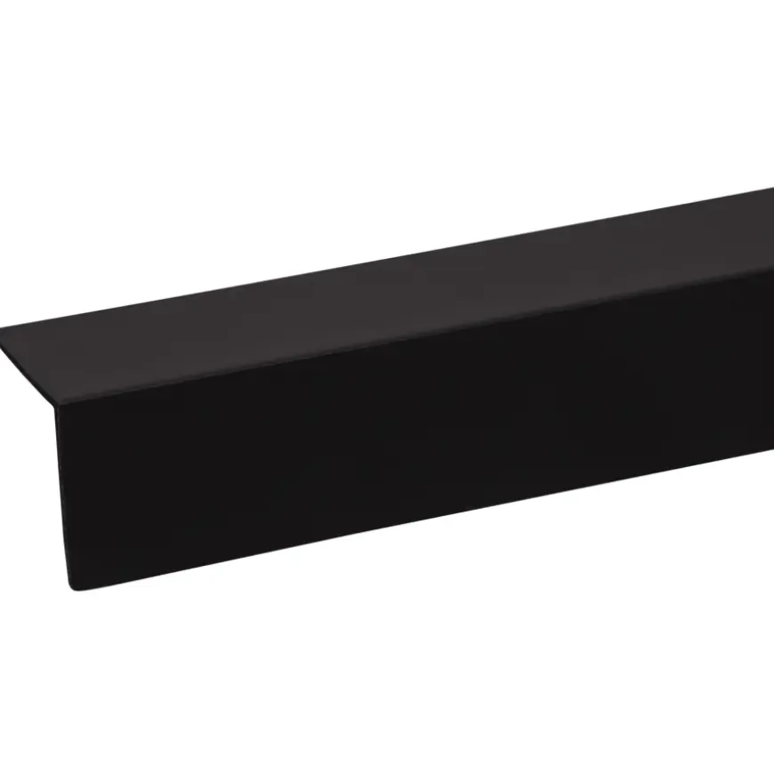 Hoekprofiel kunststof zwart 30x30 mm 260 cm