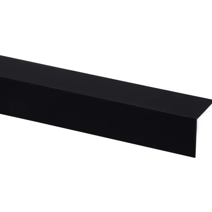 Hoekprofiel kunststof zwart 35x35mm 260cm
