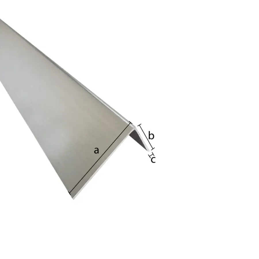 Geen Hoekprofiel mat zilver aluminium 40x15x1x1000 mm