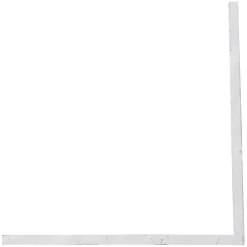 Hoekprofiel 2600 x 35mm wit
