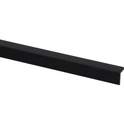Hoekprofiel zwart 15x15mm 260cm zelfklevend
