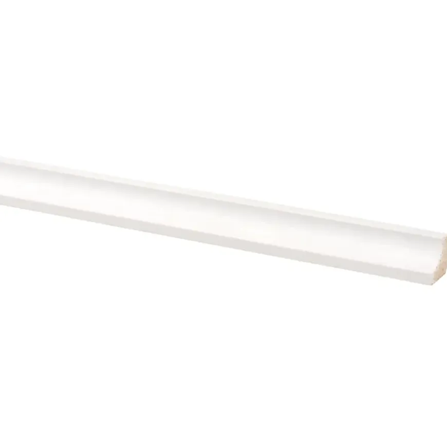 Hollat grenen wit gegrond 16 x 16 mm 270 cm