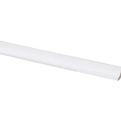 Hollat MDF 13x13 mm wit gegrond lengte 260 cm