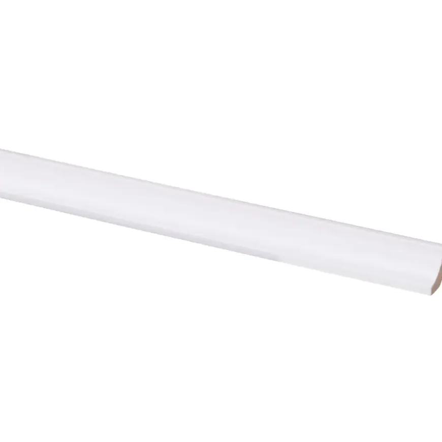 Hollat MDF 13x13 mm wit gegrond lengte 260 cm