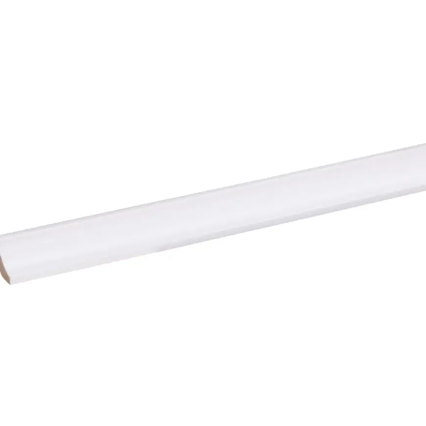 Hollat MDF 13x13 mm wit gegrond lengte 260 cm