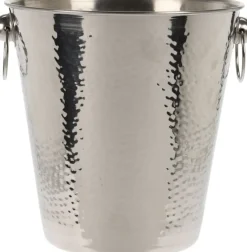 Geen Home & Styling champagne/wijnkoeler RVS Ø 20 cm