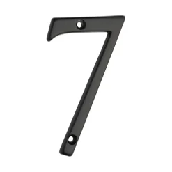 Huiscijfer 7 aluminium zwart